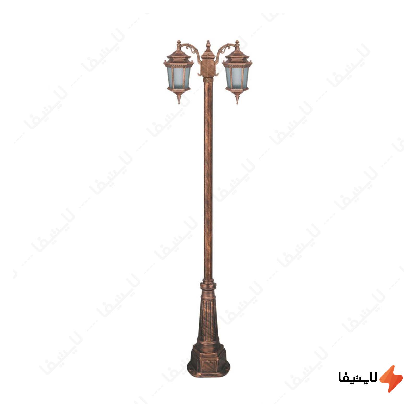 چراغ دوشاخه حیاطی و پارکی تکشیدفام چراغ-دوشاخه-حیاطی-و-پارکی-تکشیدفام-مدل-معبد-رابو-کد-91215-15-7321
