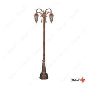 چراغ-دوشاخه-حیاطی-و-پارکی-تکشیدفام-مدل-معبد-ویسپر-کد-91215-15-7423