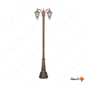 چراغ-دوشاخه-حیاطی-و-پارکی-تکشیدفام-مدل-مهرگان-کد-91215-15-8721