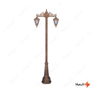 چراغ-دوشاخه-حیاطی-و-پارکی-تکشیدفام-مدل-مهرگان-کد-91215-15-8725