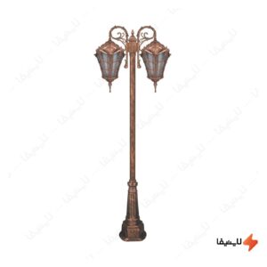 چراغ-دوشاخه-حیاطی-و-پارکی-تکشیدفام-مدل-وستا-کد-91215-15-8623