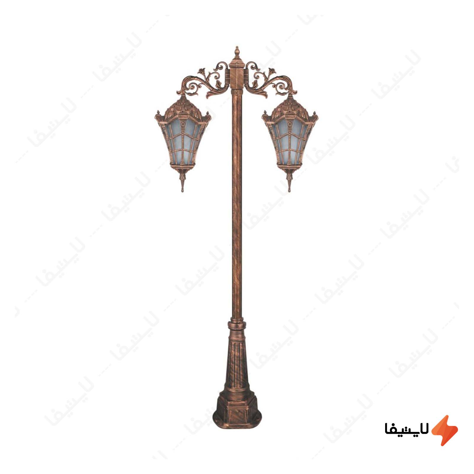 چراغ دوشاخه حیاطی و پارکی تکشیدفام چراغ-دوشاخه-حیاطی-و-پارکی-تکشیدفام-مدل-وستا-کد-91215-15-8624