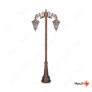 چراغ-دوشاخه-حیاطی-و-پارکی-تکشیدفام-مدل-وستا-کوچک-کد-91215-15-8824