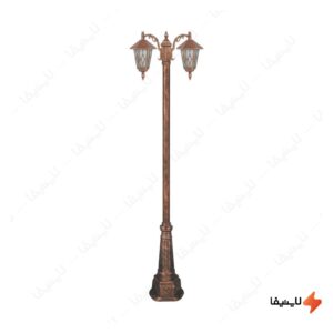 چراغ-دوشاخه-حیاطی-و-پارکی-تکشیدفام-مدل-ویکتور-کد-91215-15-7621