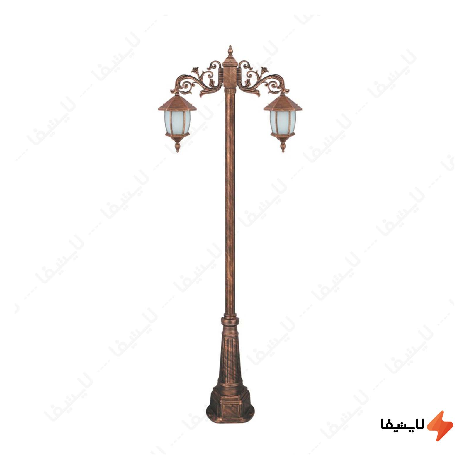 چراغ دوشاخه حیاطی و پارکی تکشیدفام چراغ-دوشاخه-حیاطی-و-پارکی-تکشیدفام-مدل-ویکتوریا-خمره-ای-کد-91215-15-8124
