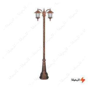 چراغ-دوشاخه-حیاطی-و-پارکی-تکشیدفام-مدل-ویکتوریا-کد-91215-15-7521
