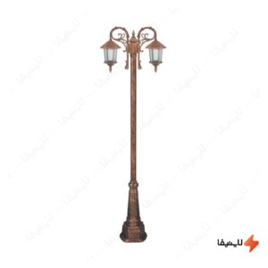چراغ-دوشاخه-حیاطی-و-پارکی-تکشیدفام-مدل-ویکتوریا-کد-91215-15-7523