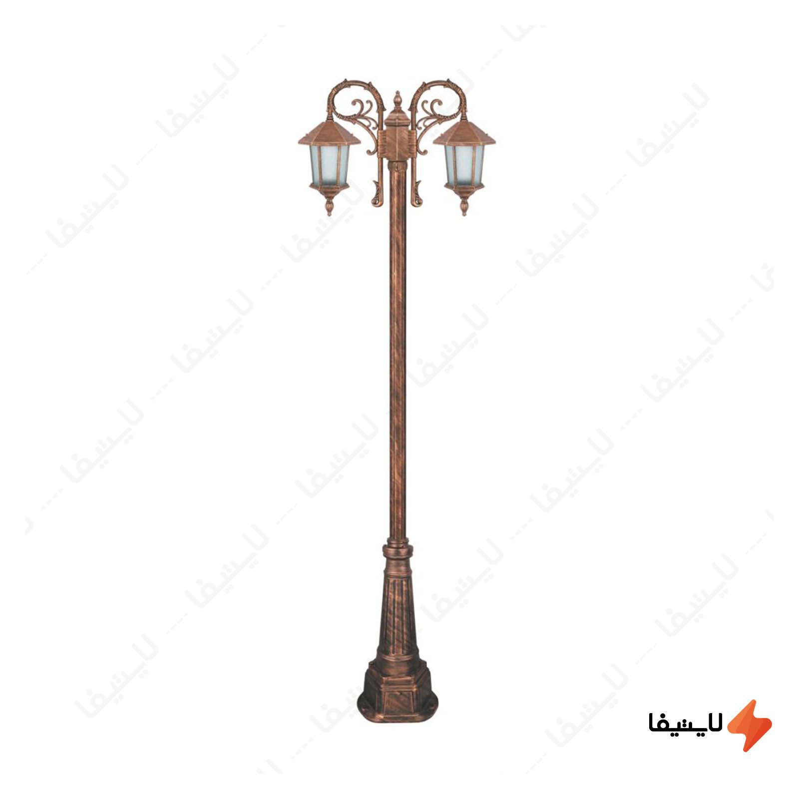چراغ دوشاخه حیاطی و پارکی تکشیدفام چراغ-دوشاخه-حیاطی-و-پارکی-تکشیدفام-مدل-ویکتوریا-کد-91215-15-7523
