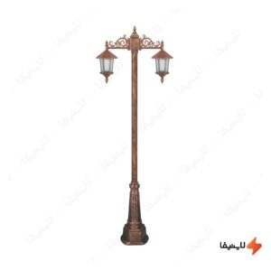 چراغ-دوشاخه-حیاطی-و-پارکی-تکشیدفام-مدل-ویکتوریا-کد-91215-15-7525