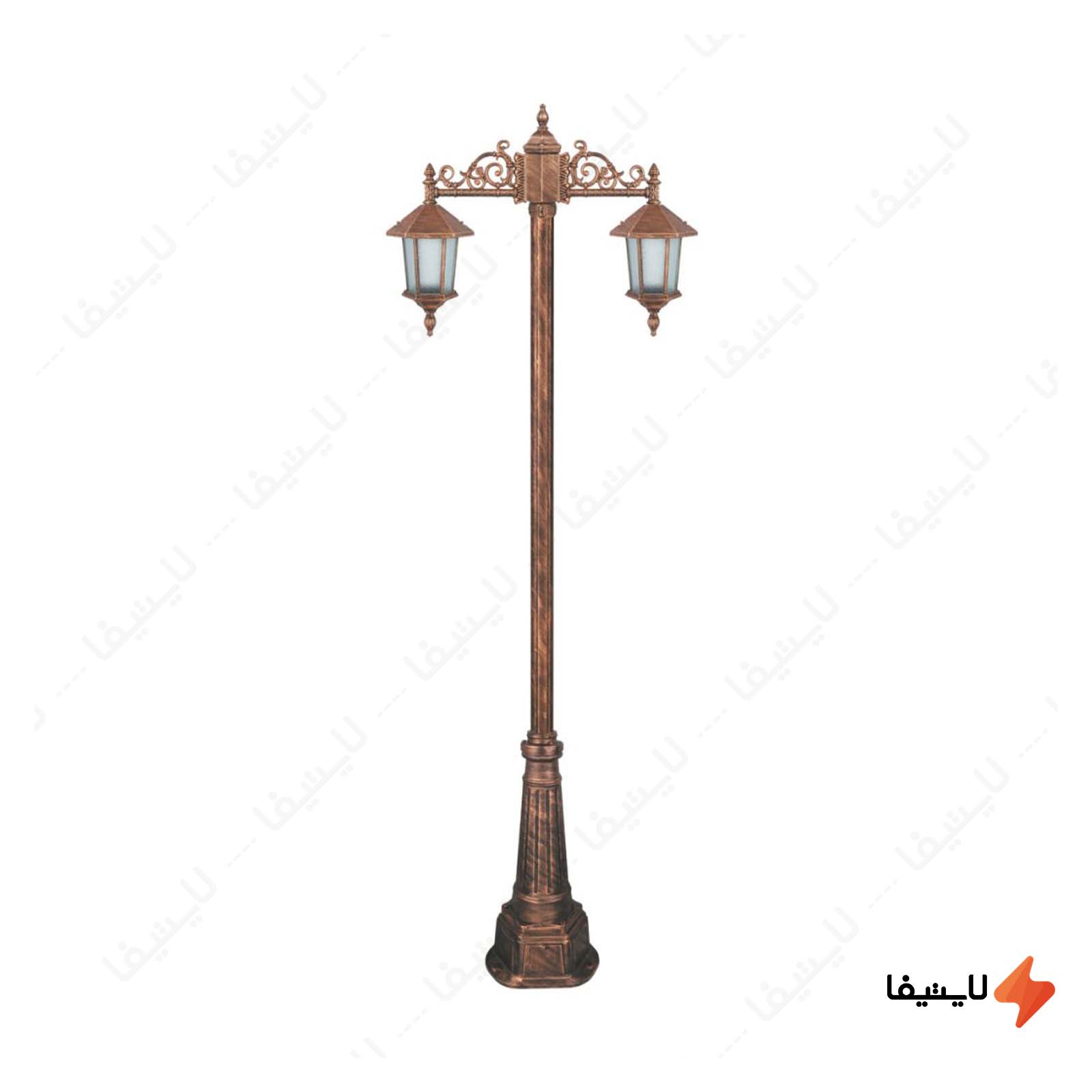 چراغ دوشاخه حیاطی و پارکی تکشیدفام چراغ-دوشاخه-حیاطی-و-پارکی-تکشیدفام-مدل-ویکتوریا-کد-91215-15-7525