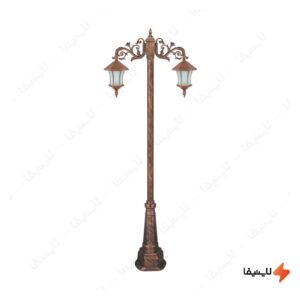 چراغ-دوشاخه-حیاطی-و-پارکی-تکشیدفام-مدل-ویکتوریا-کمرباریک-کد-91215-15-8224