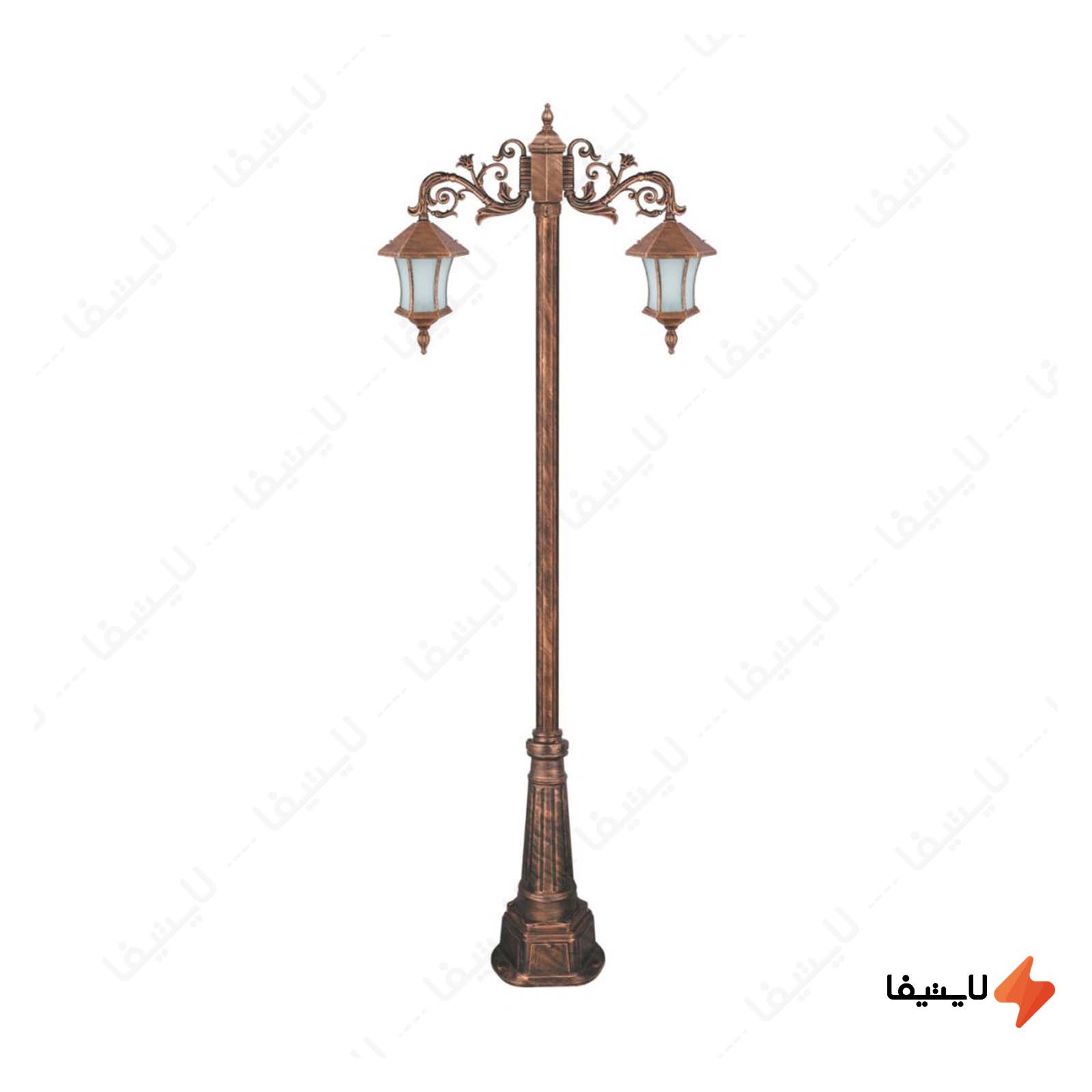 چراغ دوشاخه حیاطی و پارکی تکشیدفام چراغ-دوشاخه-حیاطی-و-پارکی-تکشیدفام-مدل-ویکتوریا-کمرباریک-کد-91215-15-8224