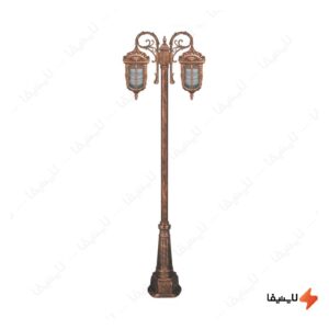 چراغ-دوشاخه-حیاطی-و-پارکی-تکشیدفام-مدل-پادرا-کد-91215-15-8923