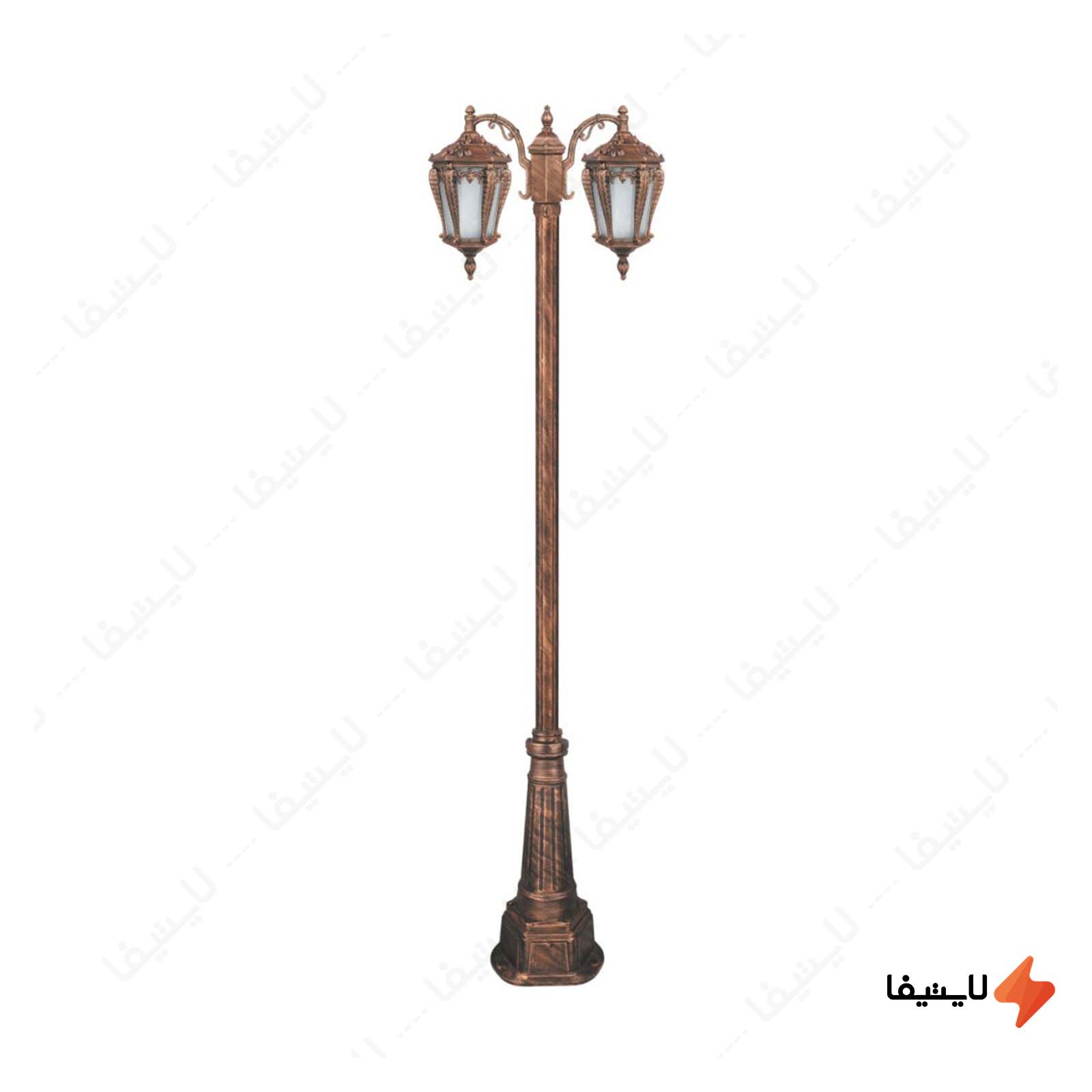 چراغ دوشاخه حیاطی و پارکی تکشیدفام چراغ-دوشاخه-حیاطی-و-پارکی-تکشیدفام-مدل-پالیز-کد-91215-15-8521