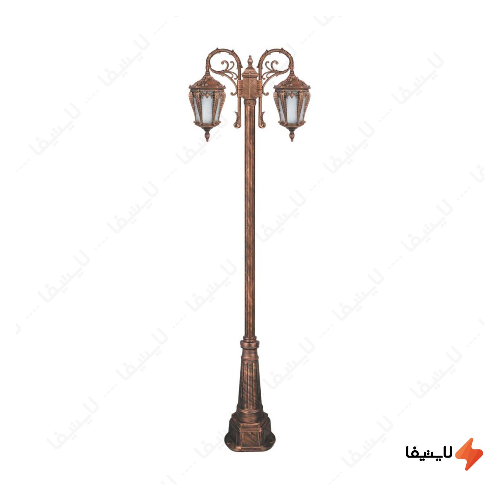 چراغ دوشاخه حیاطی و پارکی تکشیدفام چراغ-دوشاخه-حیاطی-و-پارکی-تکشیدفام-مدل-پالیز-کد-91215-15-8523