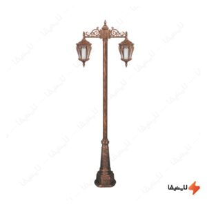 چراغ-دوشاخه-حیاطی-و-پارکی-تکشیدفام-مدل-پالیز-کد-91215-15-8525