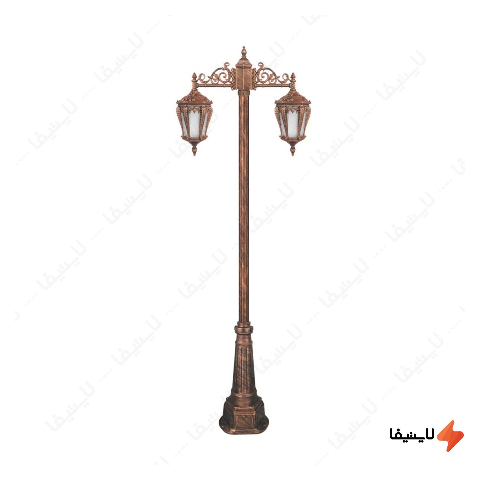 چراغ دوشاخه حیاطی و پارکی تکشیدفام چراغ-دوشاخه-حیاطی-و-پارکی-تکشیدفام-مدل-پالیز-کد-91215-15-8525