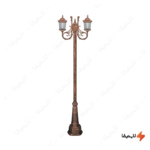 چراغ-دوشاخه-پارکی-تکشیدفام-مدل-رابو-کد-91215-16-7123