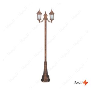 چراغ-دوشاخه-پارکی-تکشیدفام-مدل-روبینا-کد-91215-16-8421