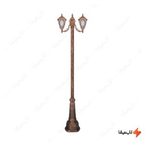 چراغ-دوشاخه-پارکی-تکشیدفام-مدل-مهرگان-کد-91215-16-8721