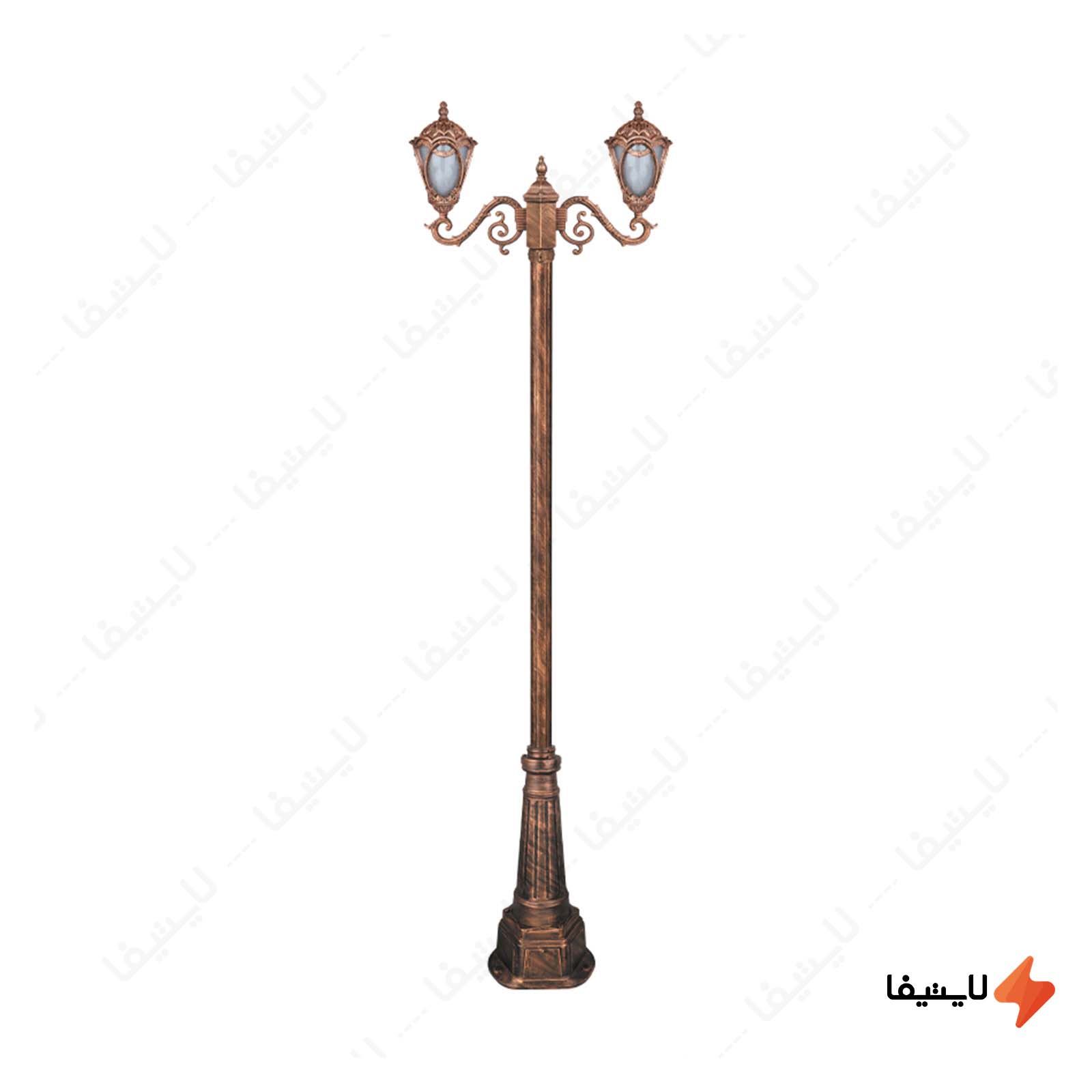 چراغ دوشاخه پارکی تکشیدفام مدل مهر چراغ-دوشاخه-پارکی-تکشیدفام-مدل-مهرگان-کد-91215-16-8722