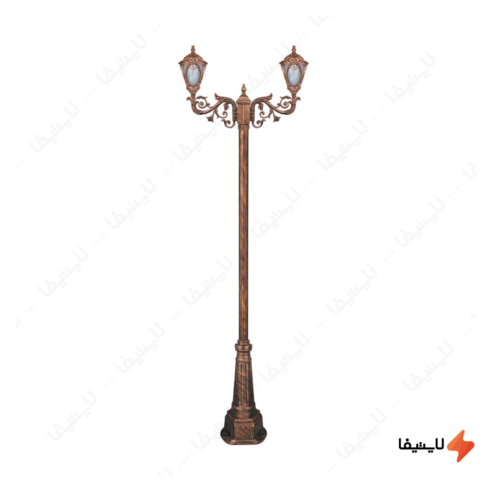 چراغ دوشاخه پارکی تکشیدفام مدل مهر چراغ-دوشاخه-پارکی-تکشیدفام-مدل-مهرگان-کد-91215-16-8724
