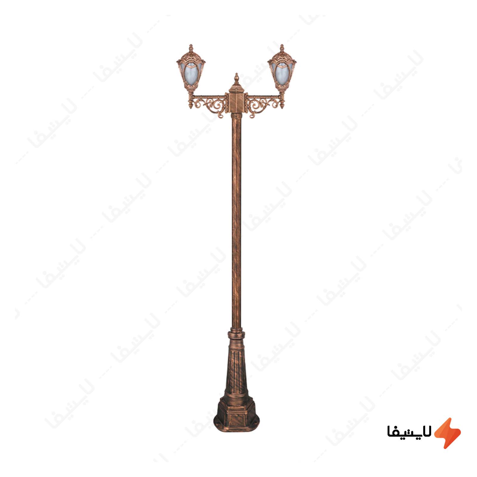 چراغ دوشاخه پارکی تکشیدفام مدل مهر چراغ-دوشاخه-پارکی-تکشیدفام-مدل-مهرگان-کد-91215-16-8725