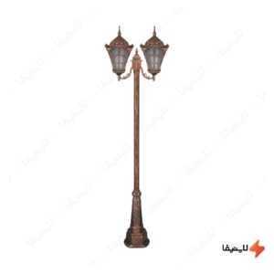 چراغ-دوشاخه-پارکی-تکشیدفام-مدل-وستا-کد-91215-16-8621