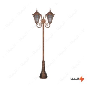 چراغ-دوشاخه-پارکی-تکشیدفام-مدل-وستا-کد-91215-16-8623