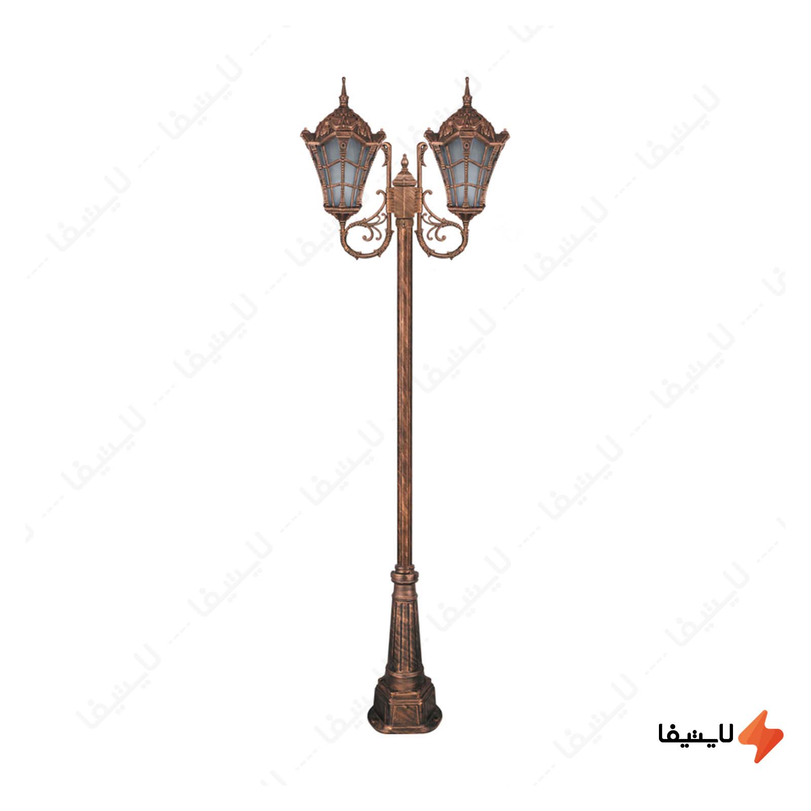 چراغ دوشاخه پارکی تکشیدفام مدل وست چراغ-دوشاخه-پارکی-تکشیدفام-مدل-وستا-کد-91215-16-8623
