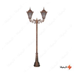 چراغ-دوشاخه-پارکی-تکشیدفام-مدل-وستا-کد-91215-16-8624