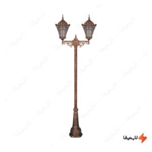 چراغ-دوشاخه-پارکی-تکشیدفام-مدل-وستا-کد-91215-16-8625