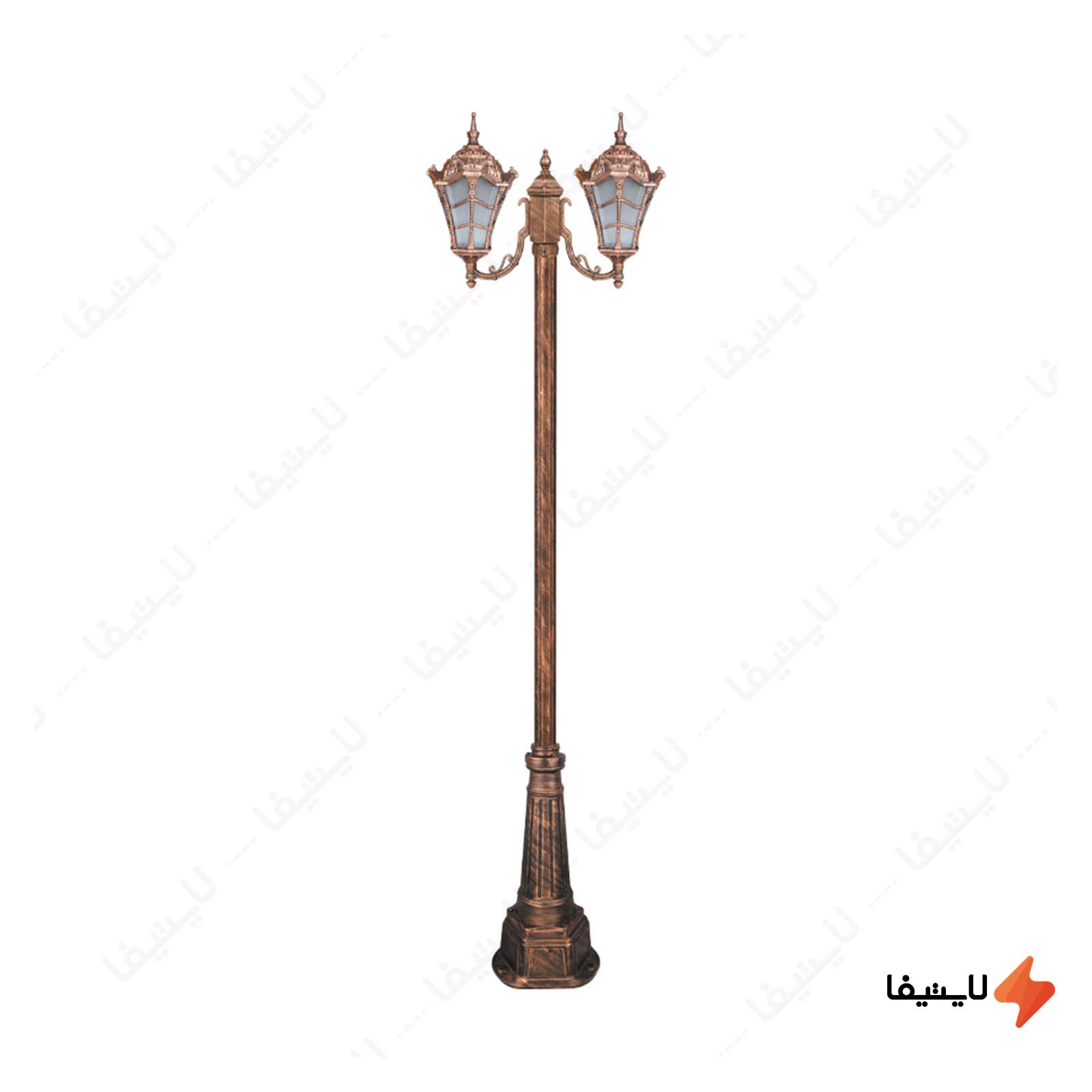 چراغ دوشاخه پارکی تکشیدفام مدل وست چراغ-دوشاخه-پارکی-تکشیدفام-مدل-وستا-کوچک-کد-91215-16-8821
