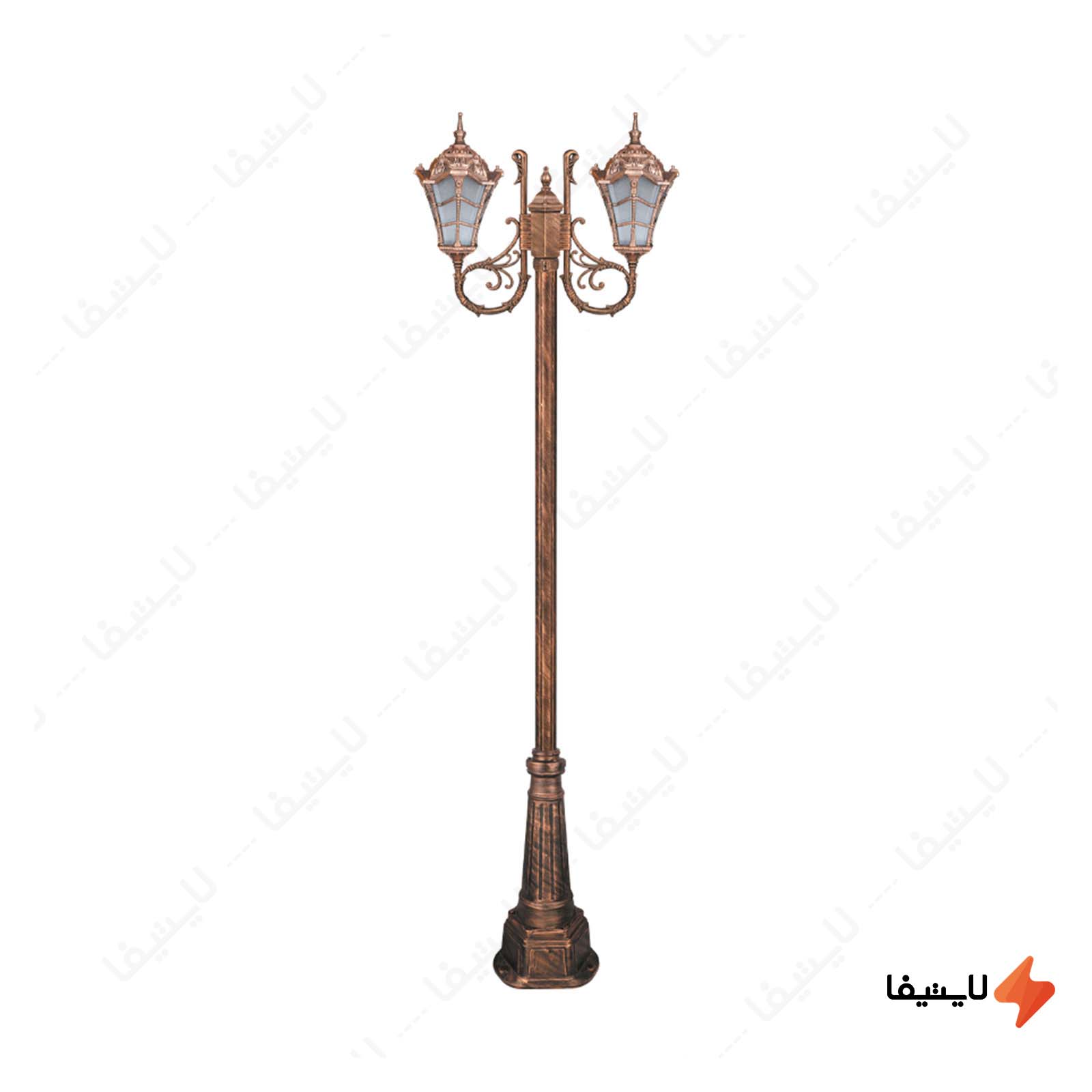 چراغ دوشاخه پارکی تکشیدفام مدل وست چراغ-دوشاخه-پارکی-تکشیدفام-مدل-وستا-کوچک-کد-91215-16-8823