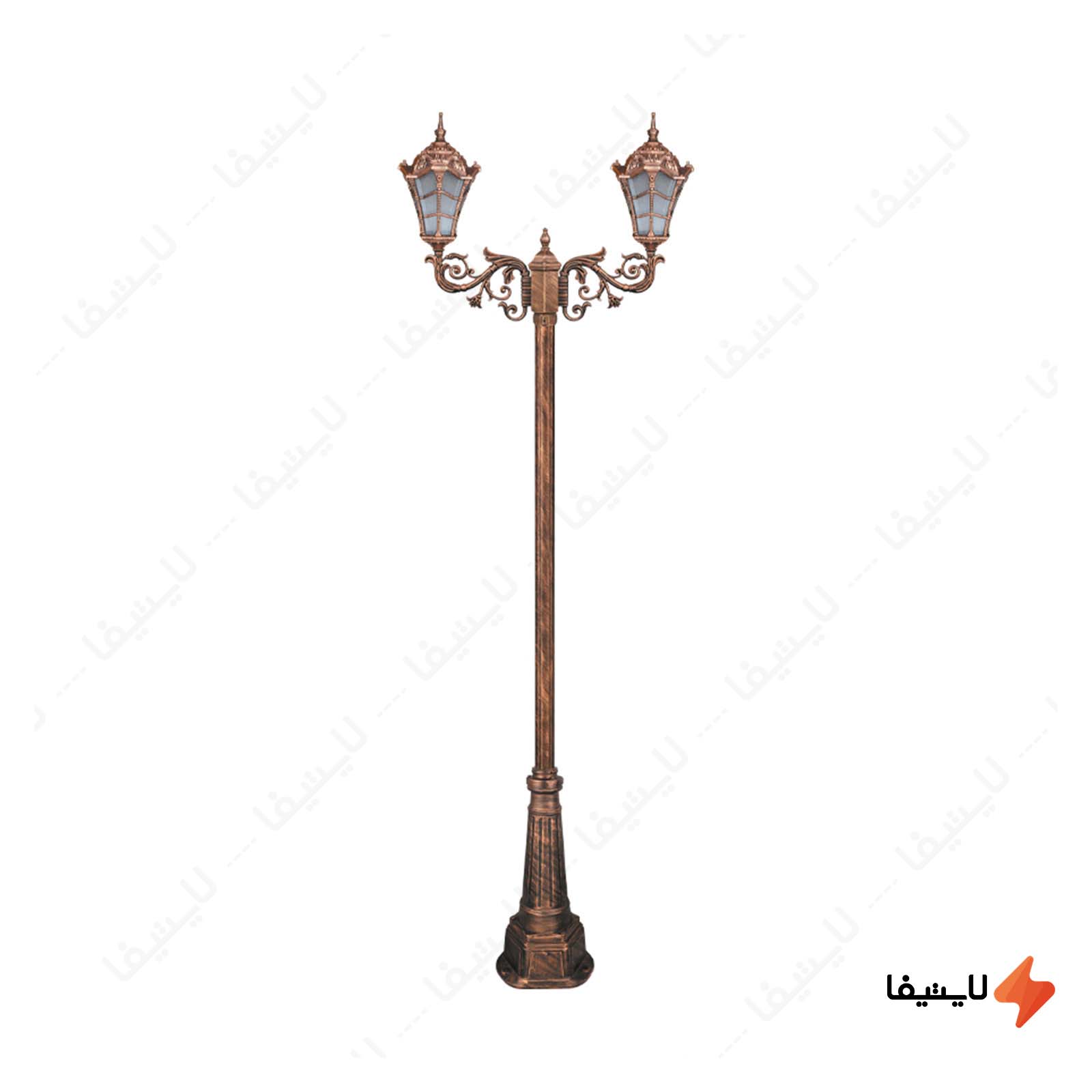 چراغ دوشاخه پارکی تکشیدفام مدل وست چراغ-دوشاخه-پارکی-تکشیدفام-مدل-وستا-کوچک-کد-91215-16-8824