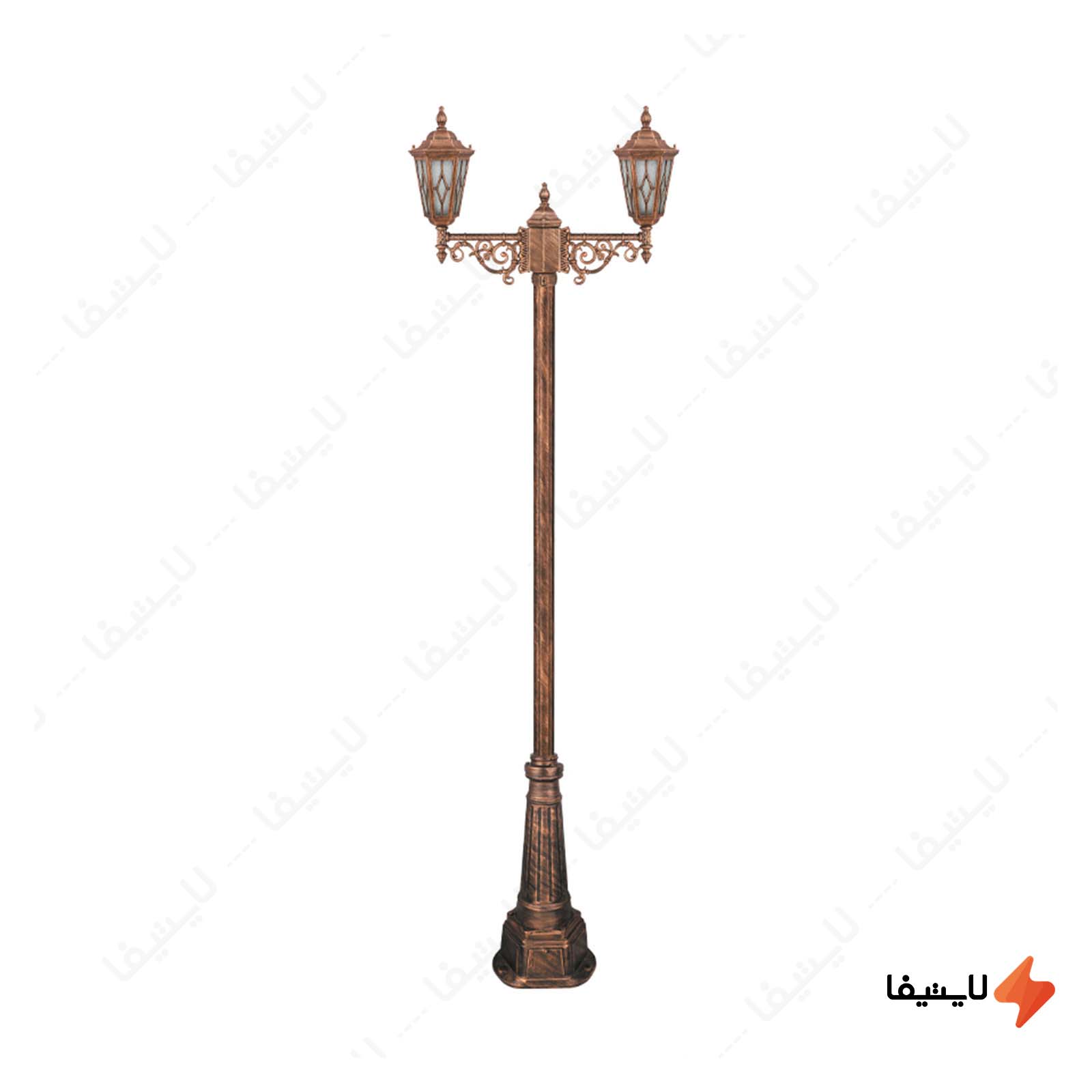 چراغ دوشاخه پارکی تکشیدفام مدل ویس چراغ-دوشاخه-پارکی-تکشیدفام-مدل-ویسپر-کد-91215-16-7225