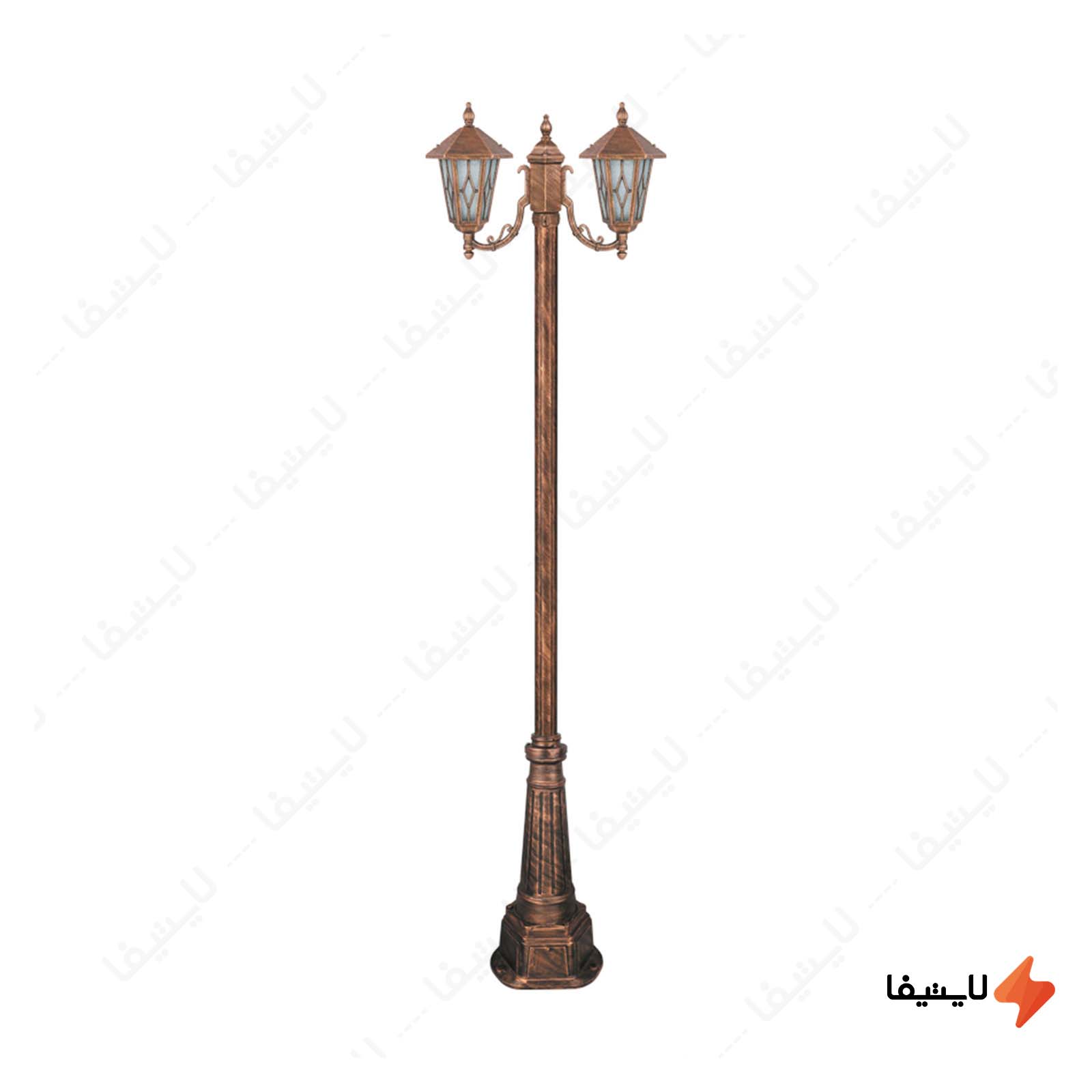 چراغ دوشاخه پارکی تکشیدفام مدل ویک چراغ-دوشاخه-پارکی-تکشیدفام-مدل-ویکتور-کد-91215-16-7621
