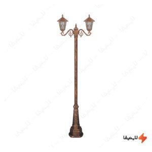 چراغ-دوشاخه-پارکی-تکشیدفام-مدل-ویکتور-کد-91215-16-7622