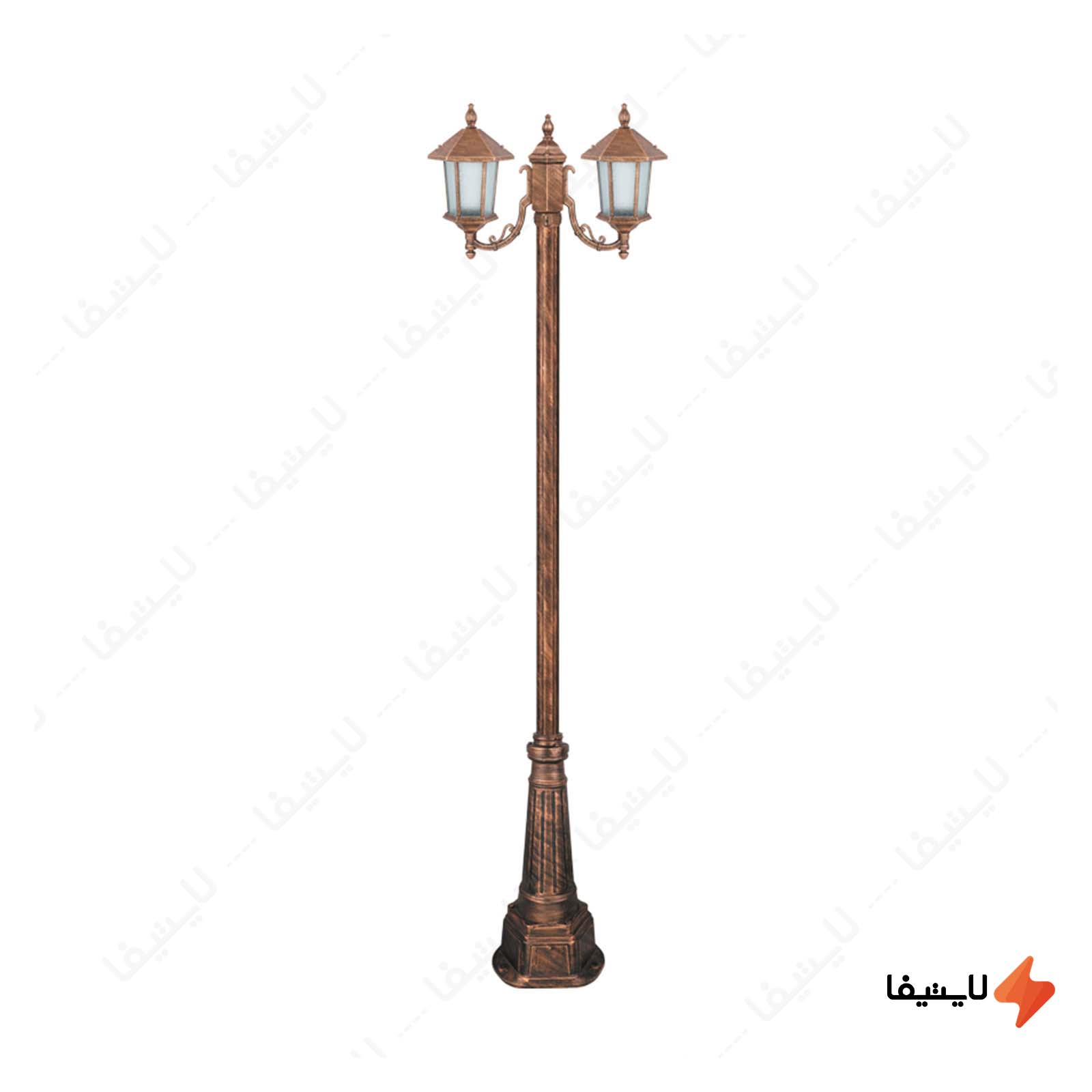 چراغ دوشاخه پارکی تکشیدفام مدل ویک چراغ-دوشاخه-پارکی-تکشیدفام-مدل-ویکتوریا-کد-91215-16-7521