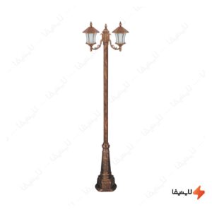 چراغ-دوشاخه-پارکی-تکشیدفام-مدل-ویکتوریا-کمرباریک-کد-91215-16-8221