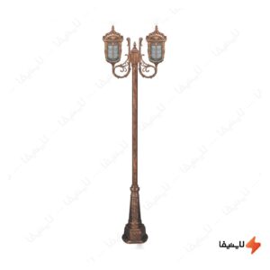 چراغ-دوشاخه-پارکی-تکشیدفام-مدل-پادرا-کد-91215-16-8923