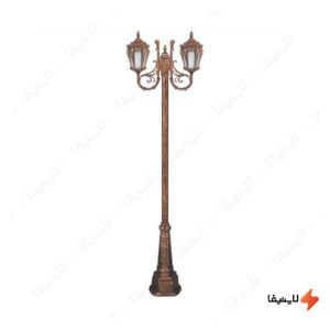 چراغ-دوشاخه-پارکی-تکشیدفام-مدل-پالیز-کد-91215-16-8523