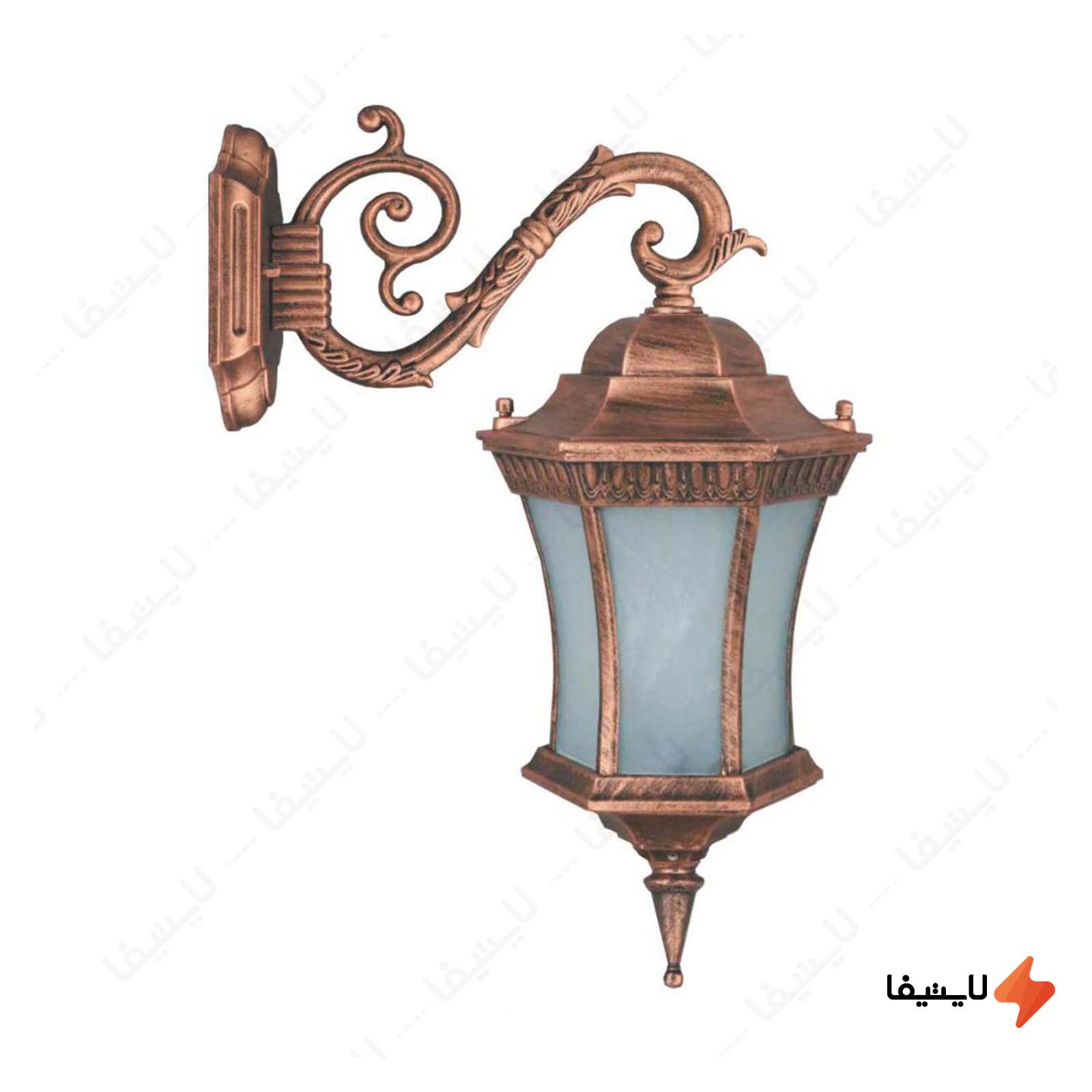 چراغ دیواری حیاطی و پارکی تکشیدفام چراغ-دیواری-حیاطی-و-پارکی-تکشیدفام-مدل-رابو-کمرباریک-کد-7802-15