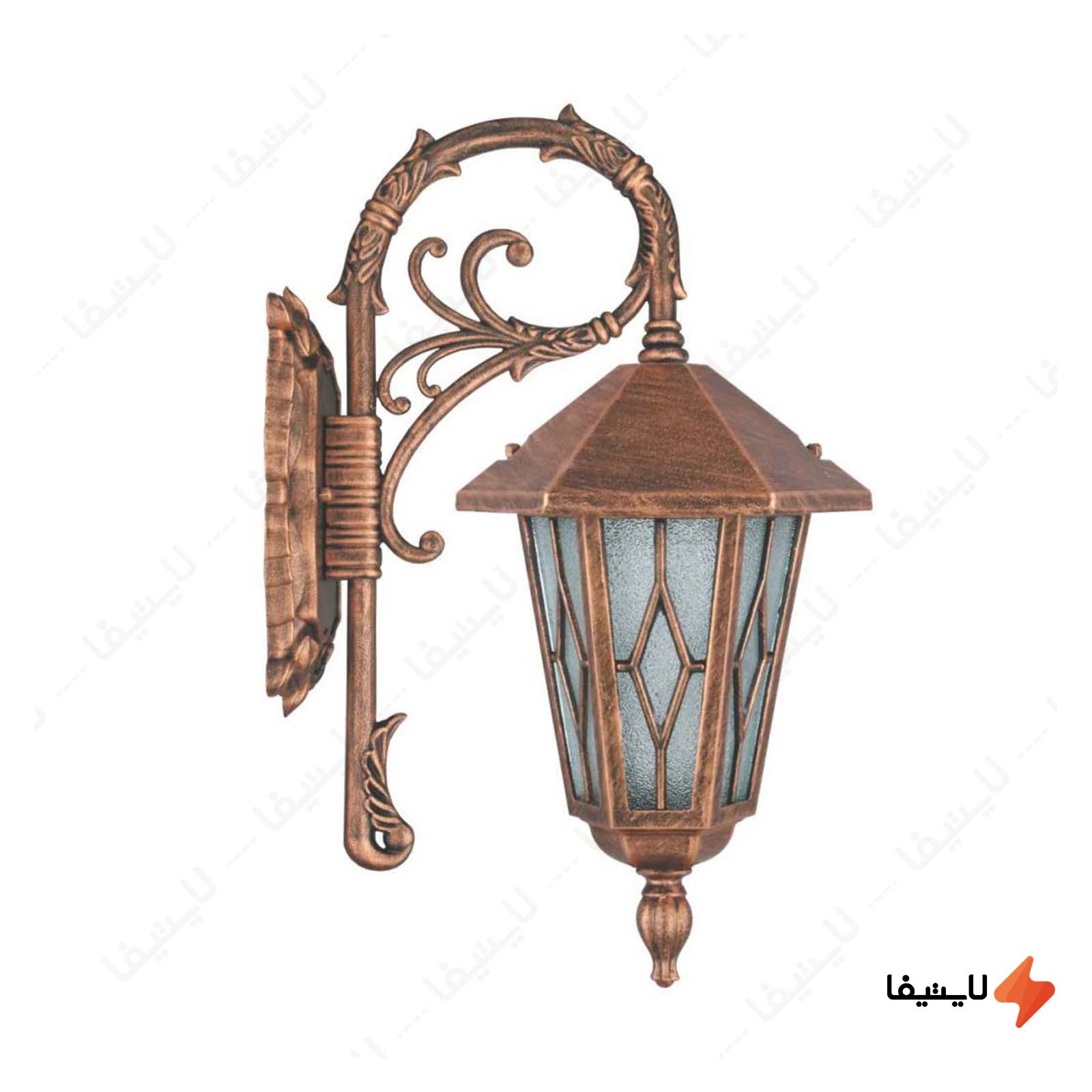 چراغ دیواری حیاطی و پارکی تکشیدفام چراغ-دیواری-حیاطی-و-پارکی-تکشیدفام-مدل-ویکتور-کد-7603-15
