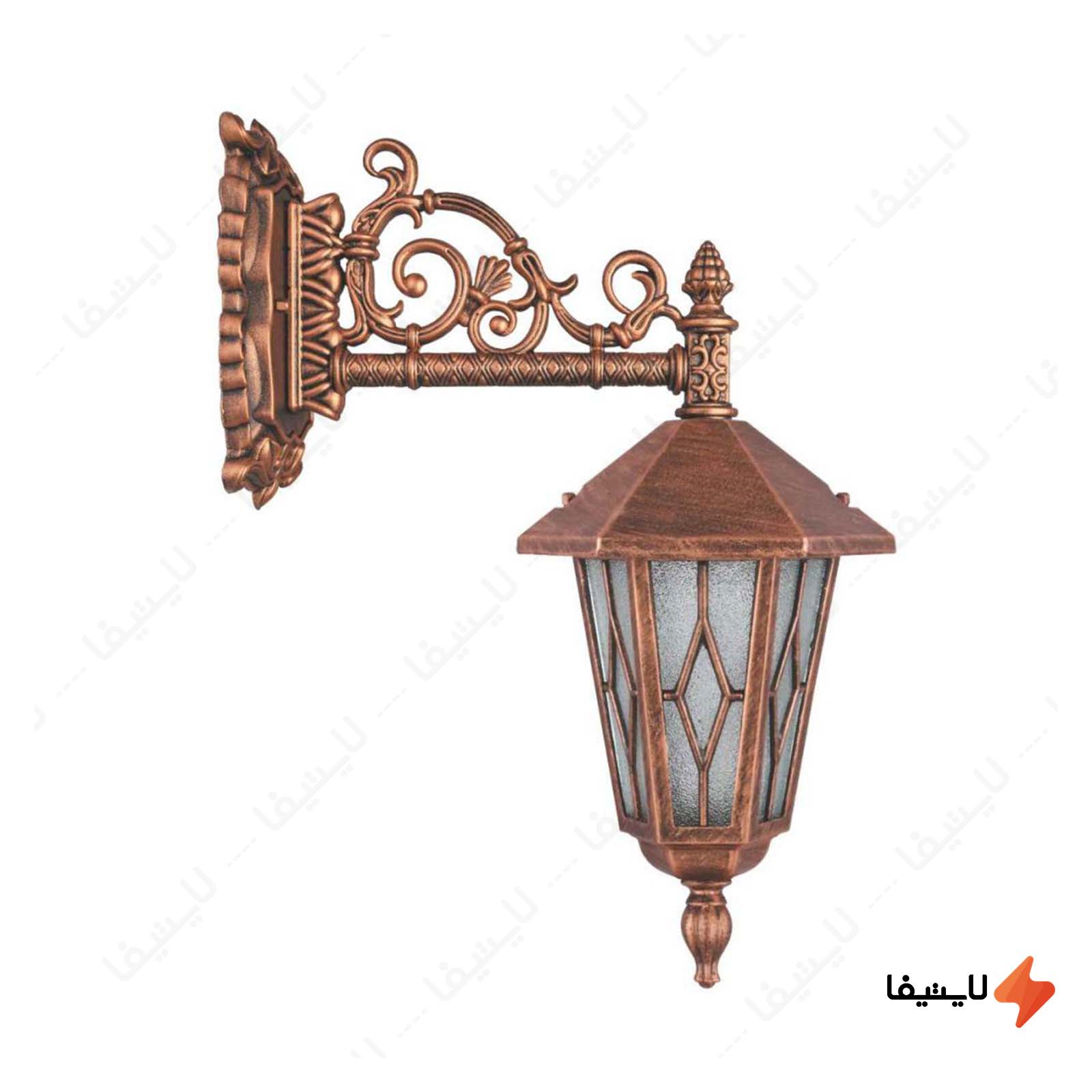 چراغ دیواری حیاطی و پارکی تکشیدفام چراغ-دیواری-حیاطی-و-پارکی-تکشیدفام-مدل-ویکتور-کد-7605-15