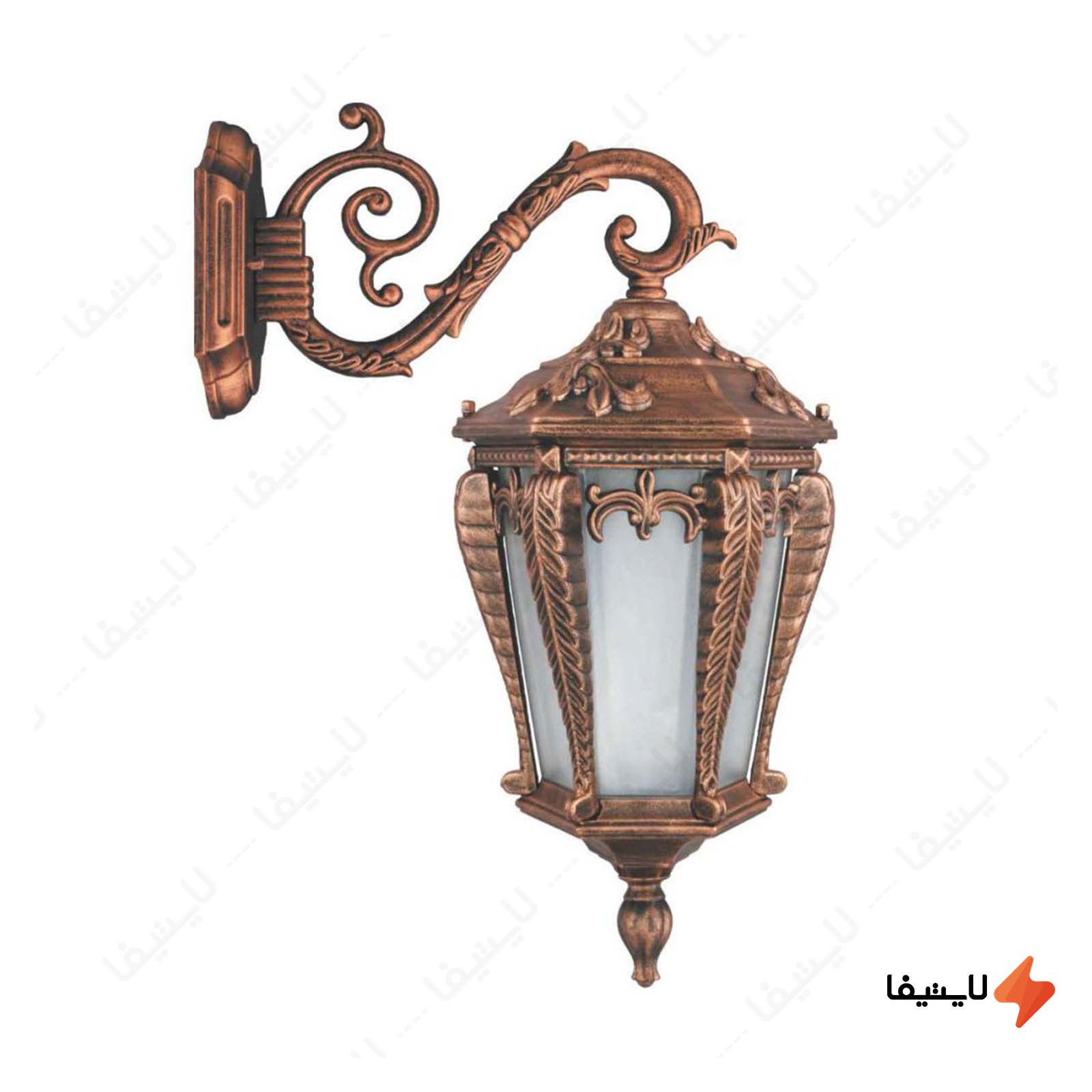 چراغ دیواری حیاطی و پارکی تکشیدفام چراغ-دیواری-حیاطی-و-پارکی-تکشیدفام-مدل-پالیز-کد-8502-15