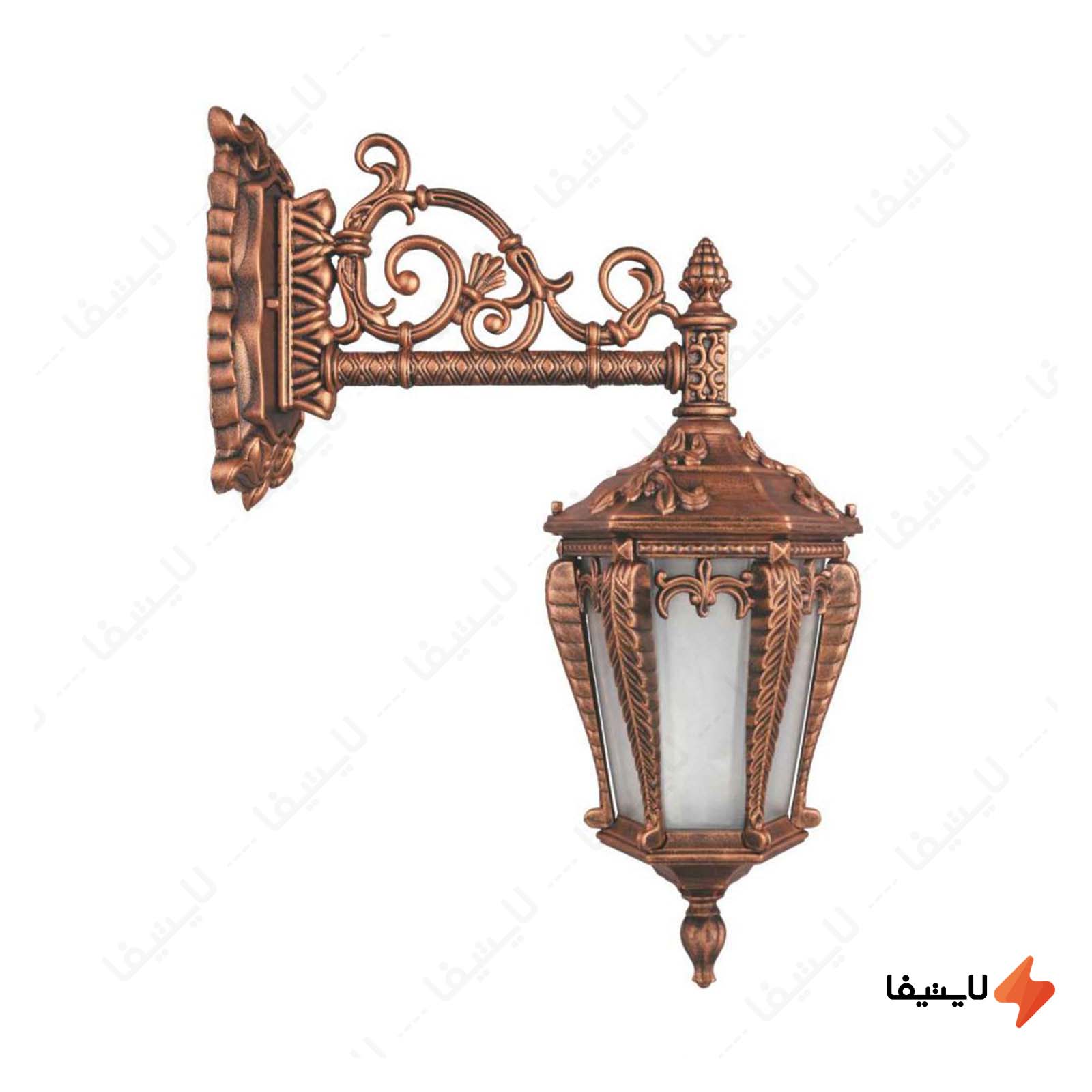 چراغ دیواری حیاطی و پارکی تکشیدفام چراغ-دیواری-حیاطی-و-پارکی-تکشیدفام-مدل-پالیز-کد-8505-15