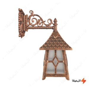 چراغ-دیواری-حیاطی-و-پارکی-تکشیدفام-مدل-کلبه-کد-8305