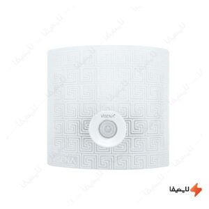 چراغ-دیواری-شیشه‌ای-سنسوردار-با-پایه-فلزی-ویسنا-مدل-VS384