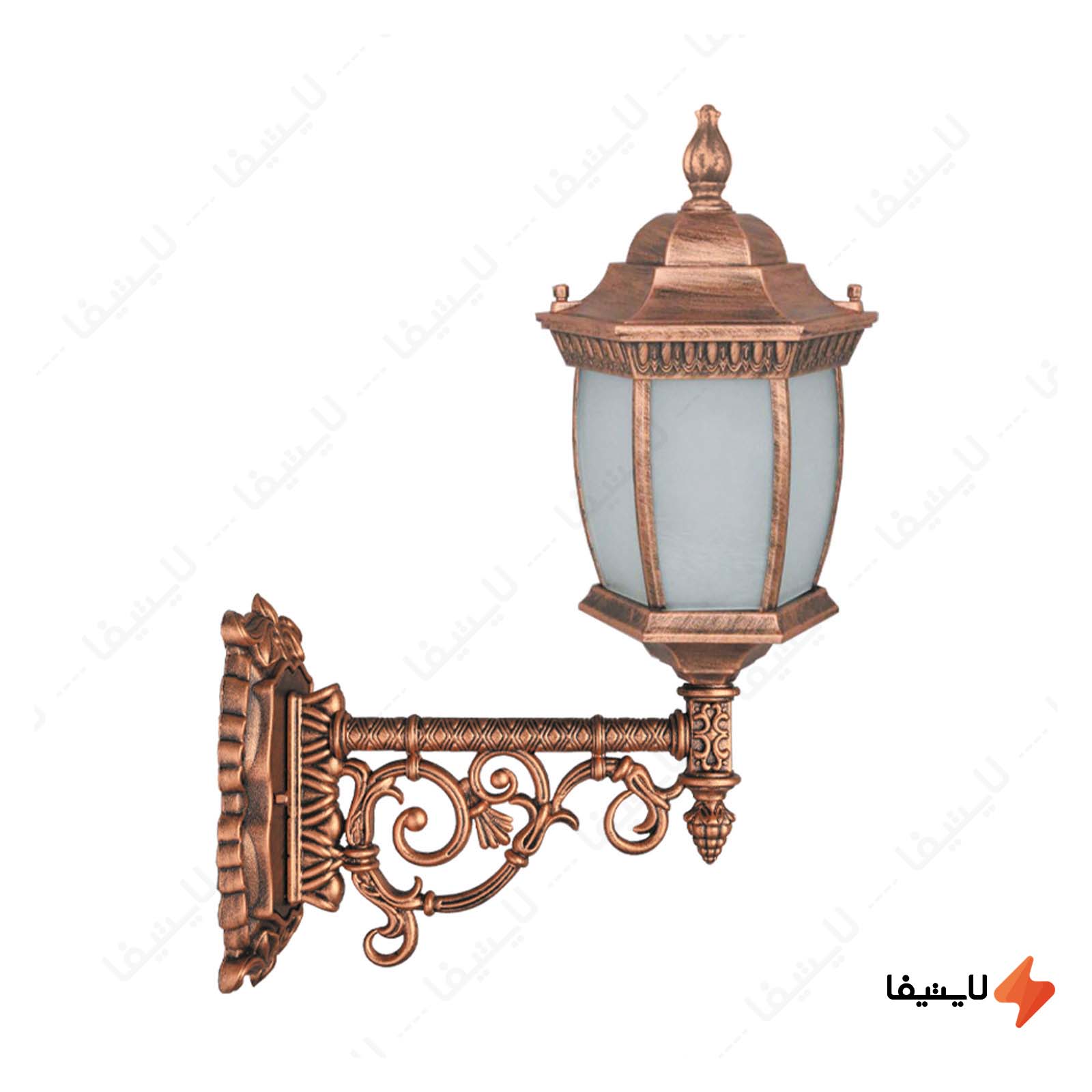 چراغ دیواری پارکی تکشیدفام مدل راب چراغ-دیواری-پارکی-تکشیدفام-مدل-رابو-خمره-ای-کد-7705-16